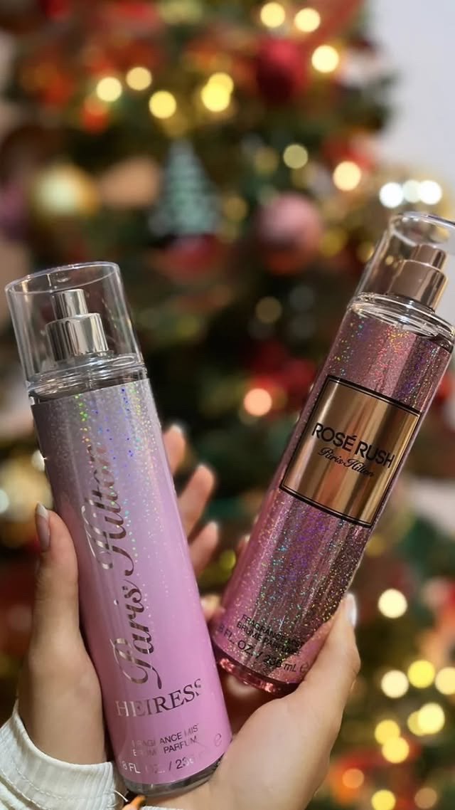 Dos fragance mists de Paris Hilton, Heiress y Rosé Rush